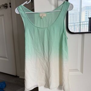 Y/Project Mint Green to White Ombre Sleeveless Tank